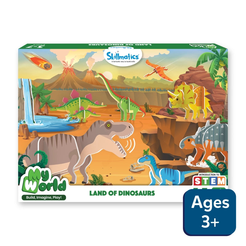 My World: Land of Dinosaurs | STEM Building Toy (ages 3-7)