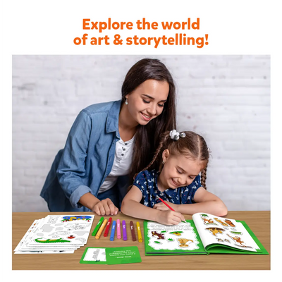 Interactive art and storytelling kit for children from My Storybook Art Kit Animal Adventures