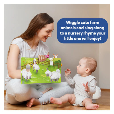 Interactive children’s farm animals book from Stories & Sensory Fun Bundle for ages 6-24 months