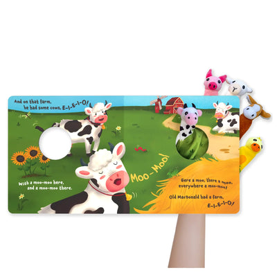 Puppet Book: Old Macdonald Had a Farm | Interactive Finger Puppets (Ages 6-24 months)