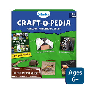 Craftopedia: Coolest Creatures | Origami Puzzle Book (ages 6+)