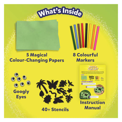 Craft kit with art supplies for creative projects from Magical Sun Art Out In Nature Sun Paper Art Kit
