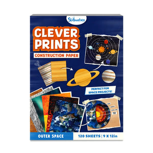 Clever Prints: Outer Space | Construction Paper (120 Sheets)