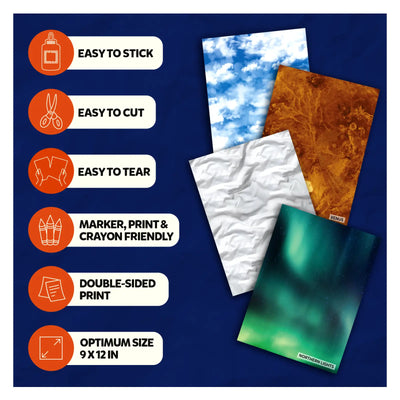 Clever Prints: Outer Space | Construction Paper (120 Sheets)