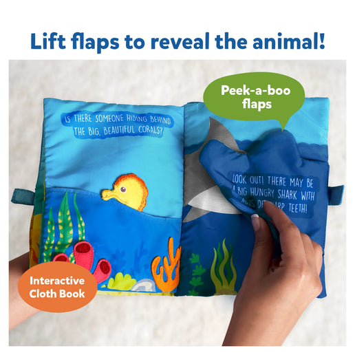 Peek-A-Boo: Under The Sea | Interactive Cloth Book (Ages 6+ months)