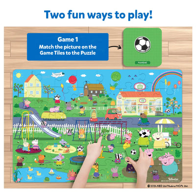 Peppa Pig themed floor puzzle designed for matching games for ages 3-7