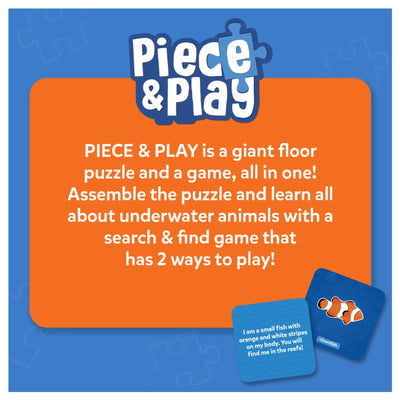 Piece & Play: Underwater Animals | Floor Puzzle & Game (ages 3-7)