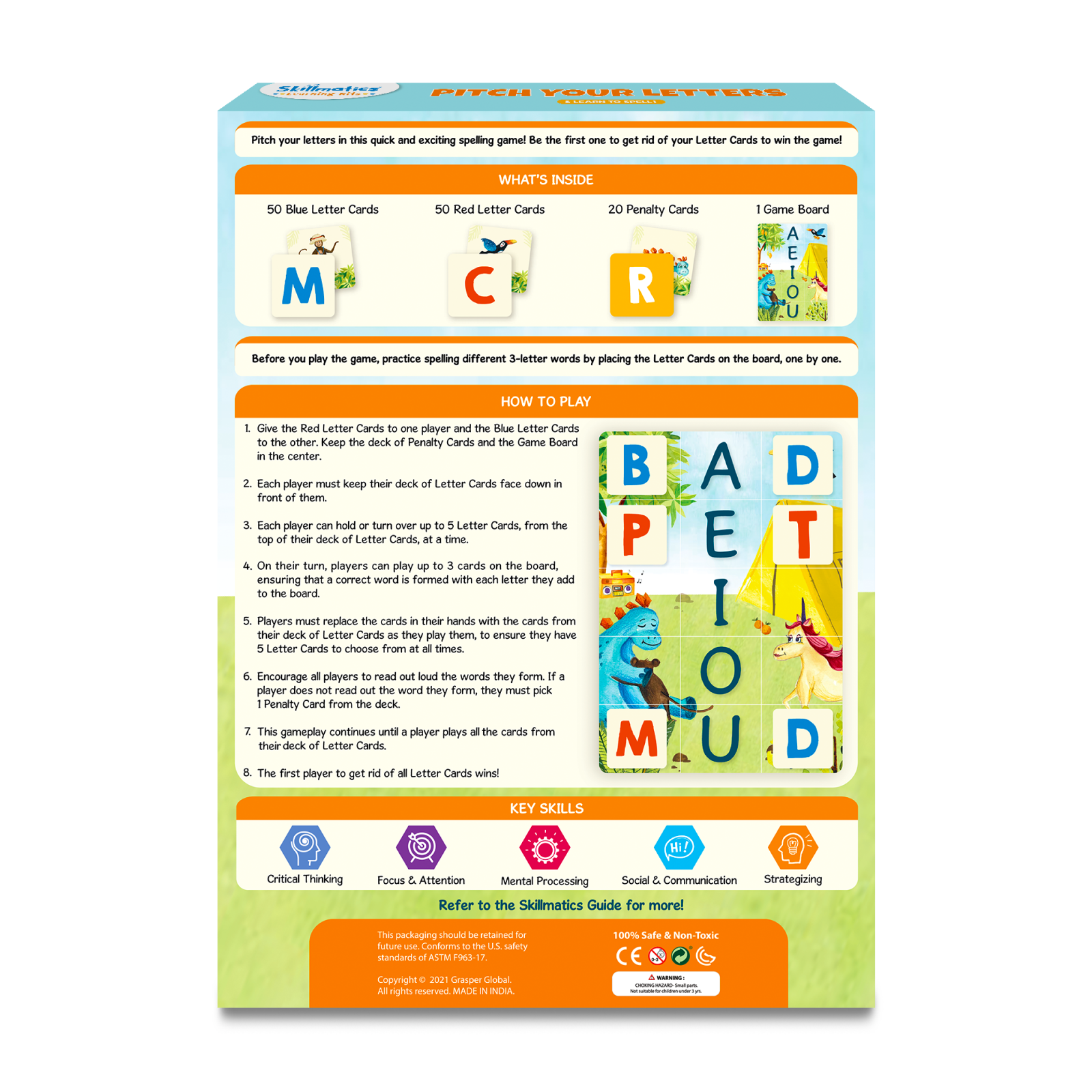 Buy Learning Words Toys for Toddlers | Pitch Your Letter Board Game