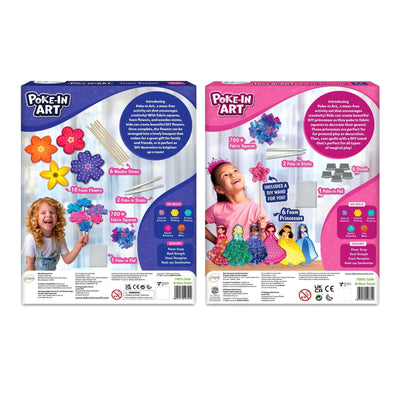 DIY Delights Poke-in-Art Combo for fabric flower and princess craft kits for kids