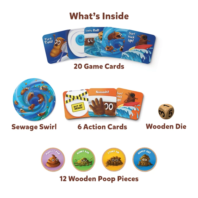 Poop Wars Card Game | Fun & Fast-paced Game of Strategy (ages 6+)