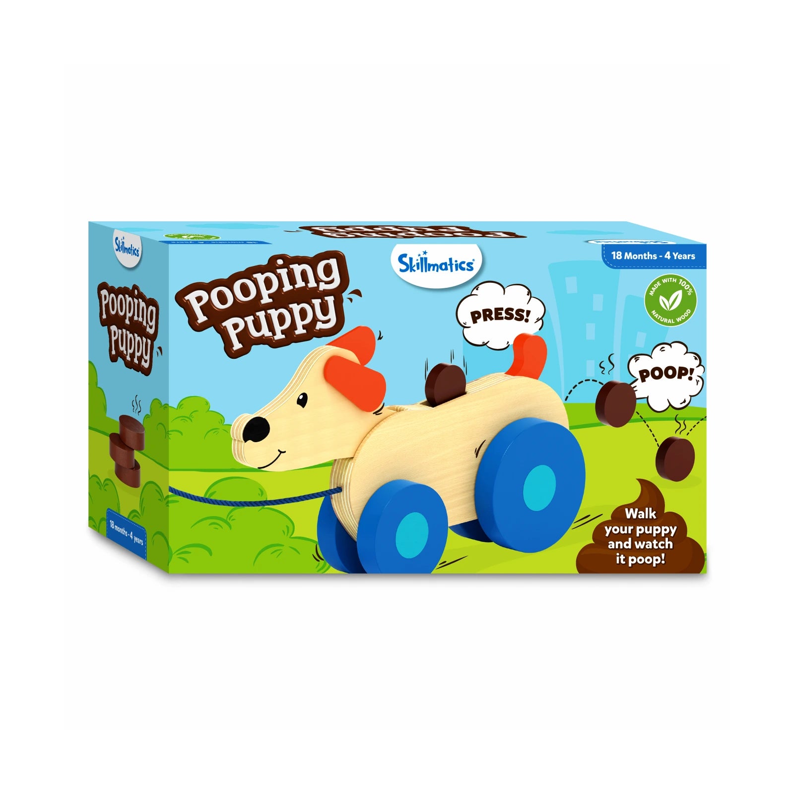 Pooping Puppy | Pull-along Toddler Toy (18 months+)