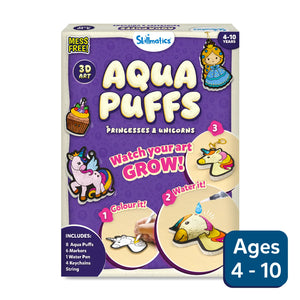 Aqua Puffs: Princesses & Unicorns | 3D Art Kit (ages 4-10)