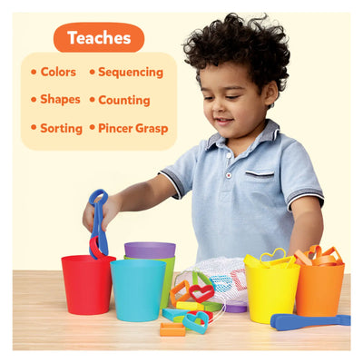 Silicone Rainbow Sorting | Sorting, Counting & Sequencing Toy (ages 3-6)