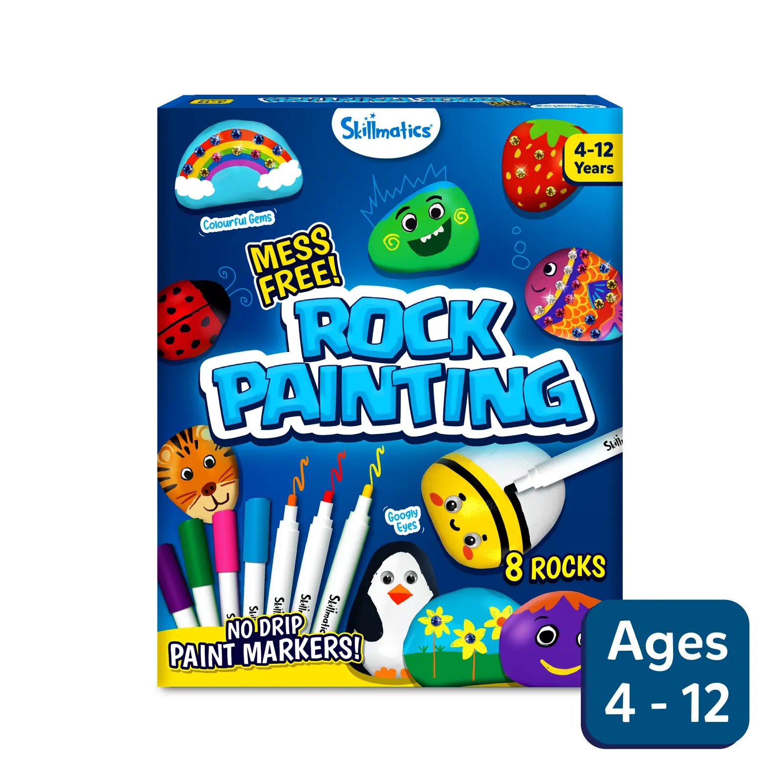 Rock Painting Kit | No Mess Art & Craft Activity (ages 4-12) – Skillmatics