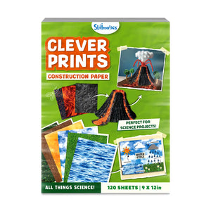Skillmatics Clever Prints construction paper for science projects with textured sheets