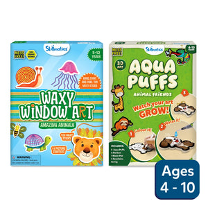Mess-Free Animal Art Bundle (ages 4-10)