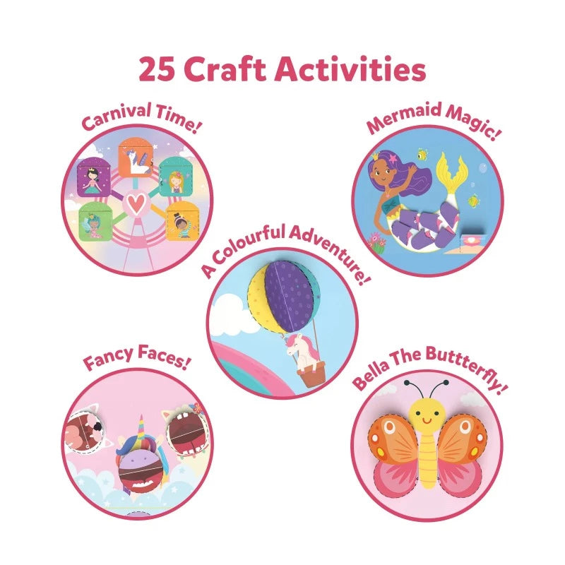 Snip Snip: Unicorns & Princesses | Art & Craft Activity Kit (ages 3-7)