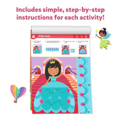 Snip Snip: Unicorns & Princesses | Art & Craft Activity Kit (ages 3-7)