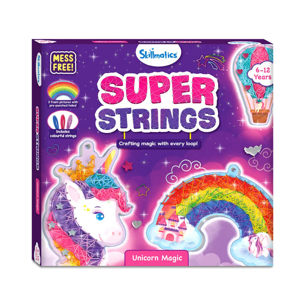 Super Strings: Unicorn Magic | Mess-Free String Art (ages 6-12)