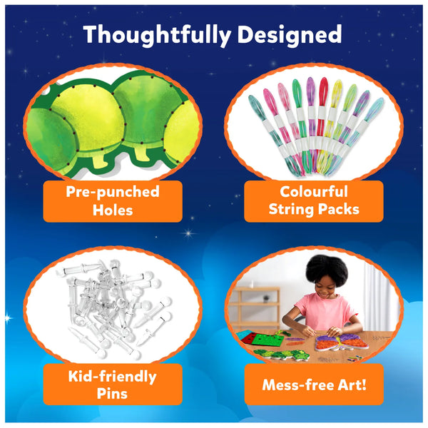 Super Strings: Bugs & Butterflies | Mess-Free String Art (ages 6-12)