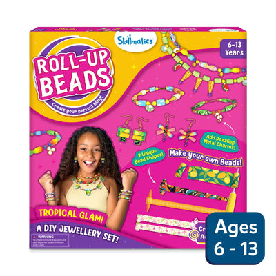 Roll-Up Beads: Tropical Glam | DIY Activity Set (ages 6-13)