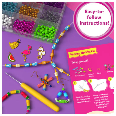 Roll-Up Beads: Tropical Glam | DIY Activity Set (ages 6-13)