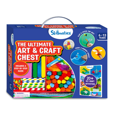 Skillmatics Ultimate Art & Craft Chest for ages 6-13 with DIY guides and materials