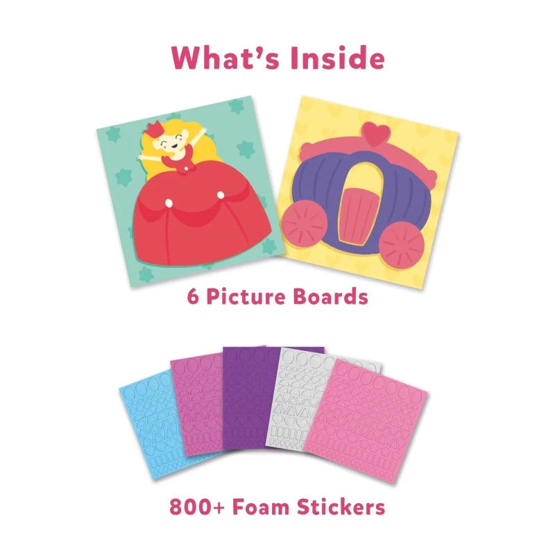 Fun with Foam: Unicorn & Princess | No Mess Sticker Art (ages 3-7)