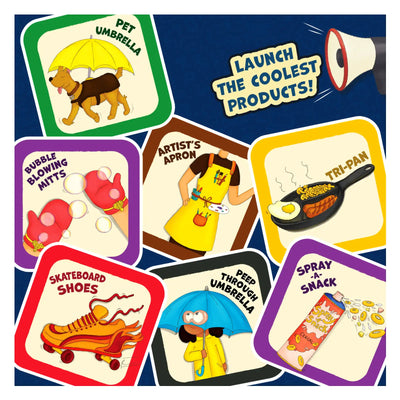 Collection of novelty idea cards for Up Start Entrepreneurship and Business Strategy Game