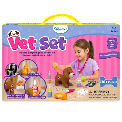 Vet Set | 30+ Piece Interactive Pretend Play Kit (ages 3-8)