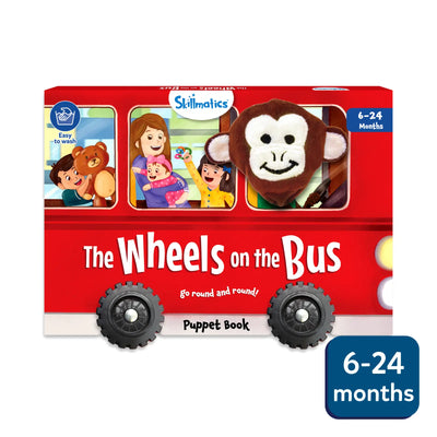 Puppet Book: The Wheels on the Bus | Interactive Finger Puppets (Ages 6-24 months)