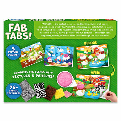 Fab Tabs: Amazing Animals | Tactile & Sensory Fabric Art (ages 4+)