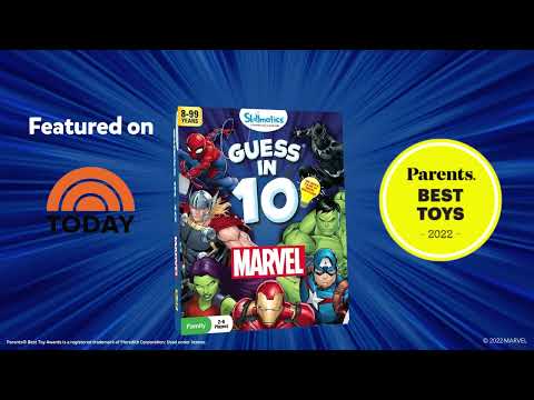 Guess in 10: Marvel | Trivia card game (ages 8+)