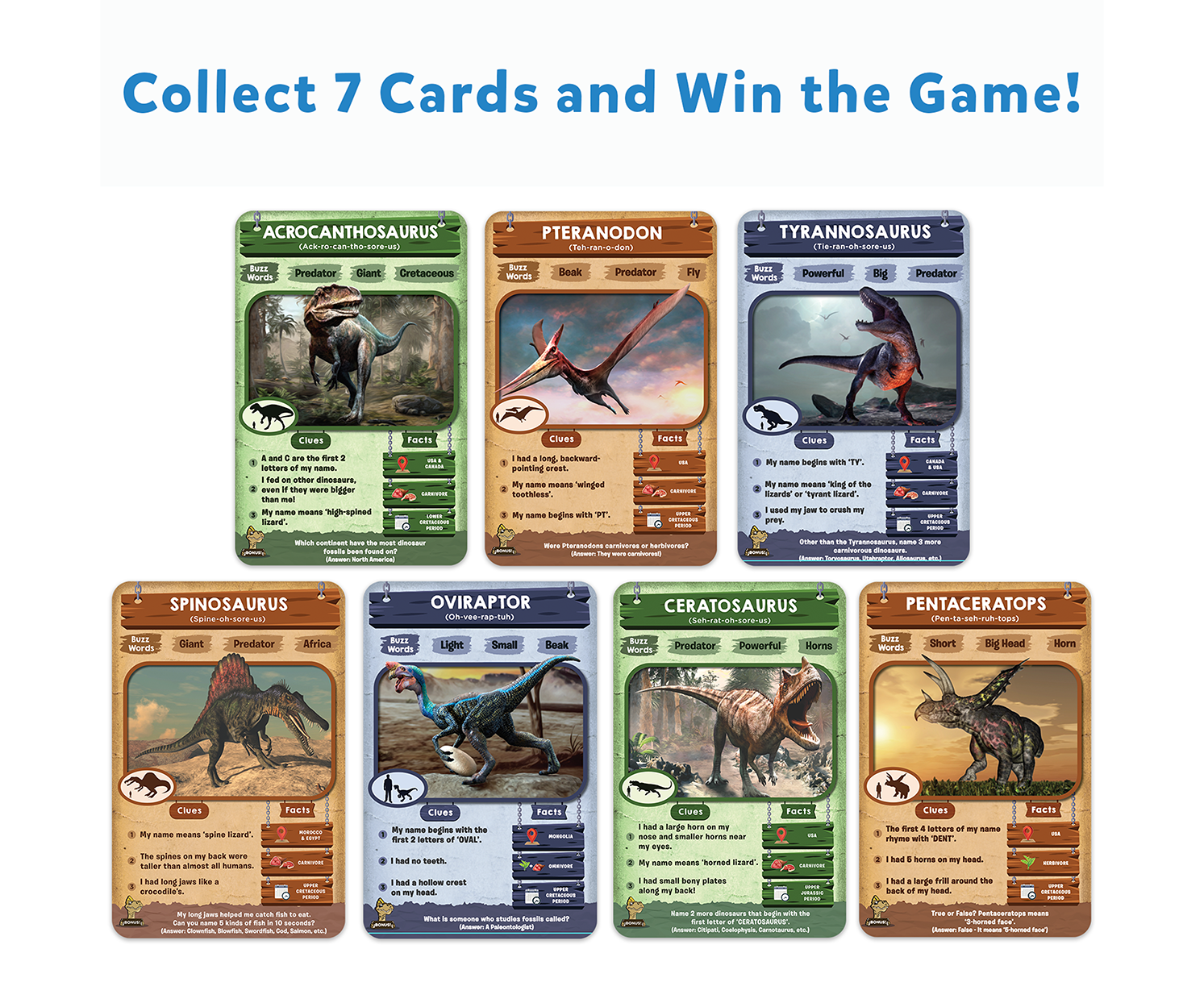 Guess in 10: Deadly Dinosaurs | Trivia card game (ages 8+)