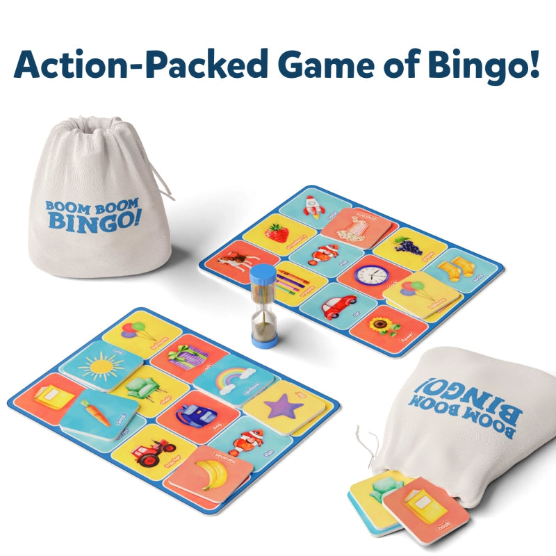 Boom Boom Bingo! Board Game: Words & Vocabulary (ages 4-7)