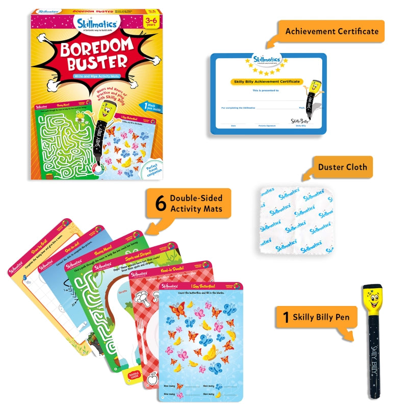 Boredom Buster | Reusable Activity Mats (ages 3-6)