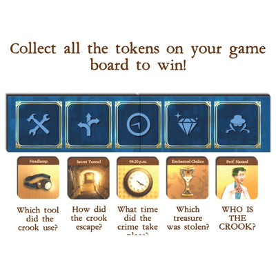 🎁 Catch The Crook | Strategy & mystery board game (ages 8+)- Free Gift