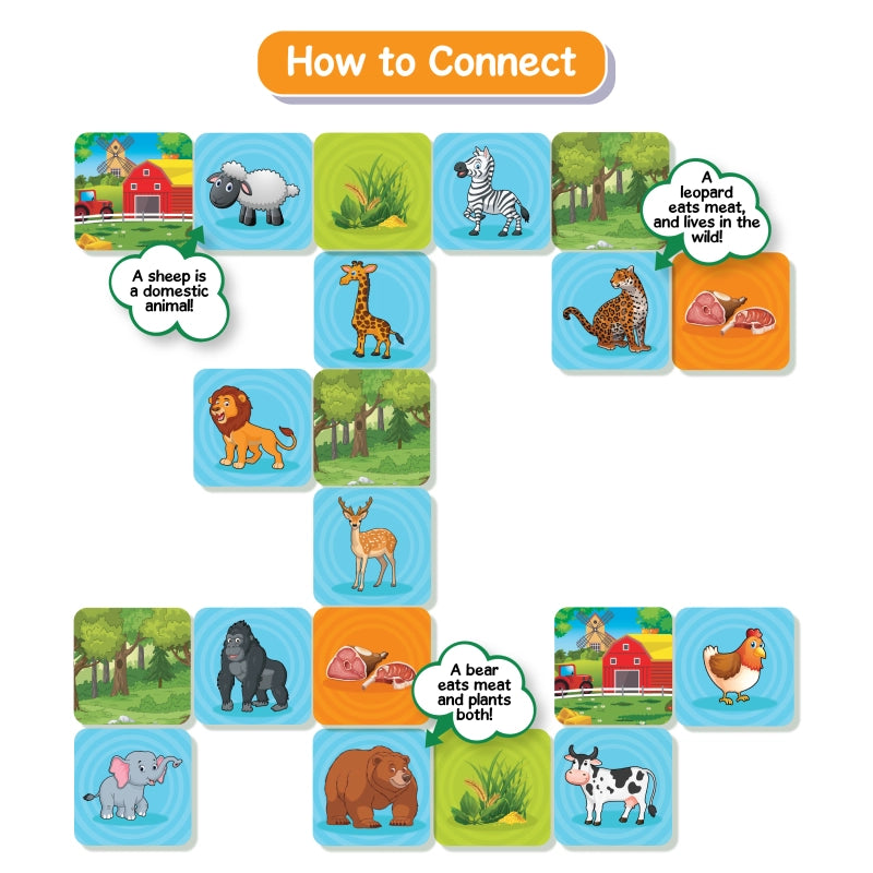 Connectors Animal Planet | Domino & Tile Game (ages 3-6)