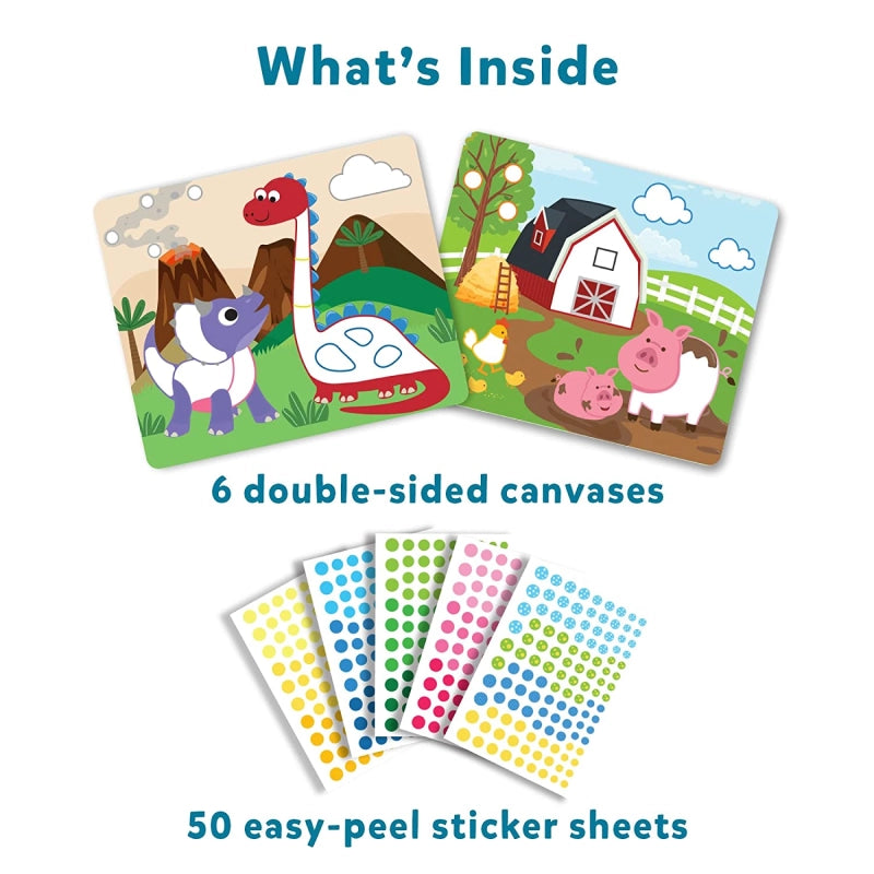 Dot it! - Animals & Dinosaurs Combo | No mess sticker art (ages 3-7)