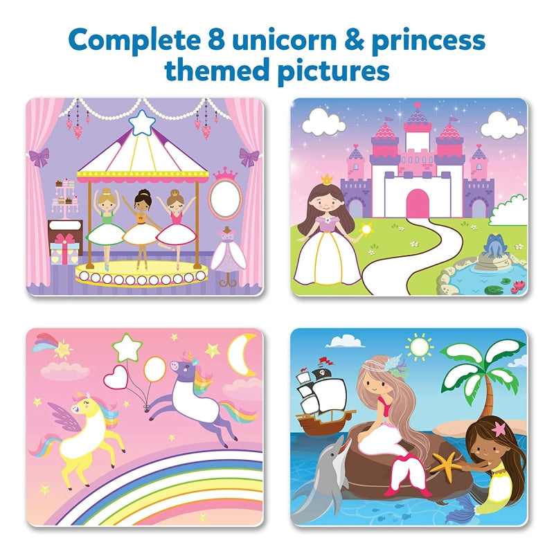 Dot it! - Unicorns & Princesses | No mess sticker art (ages 3-7)