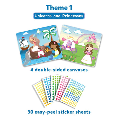 Children’s art activity set with Mermaid and Princess themes for ages 3-7