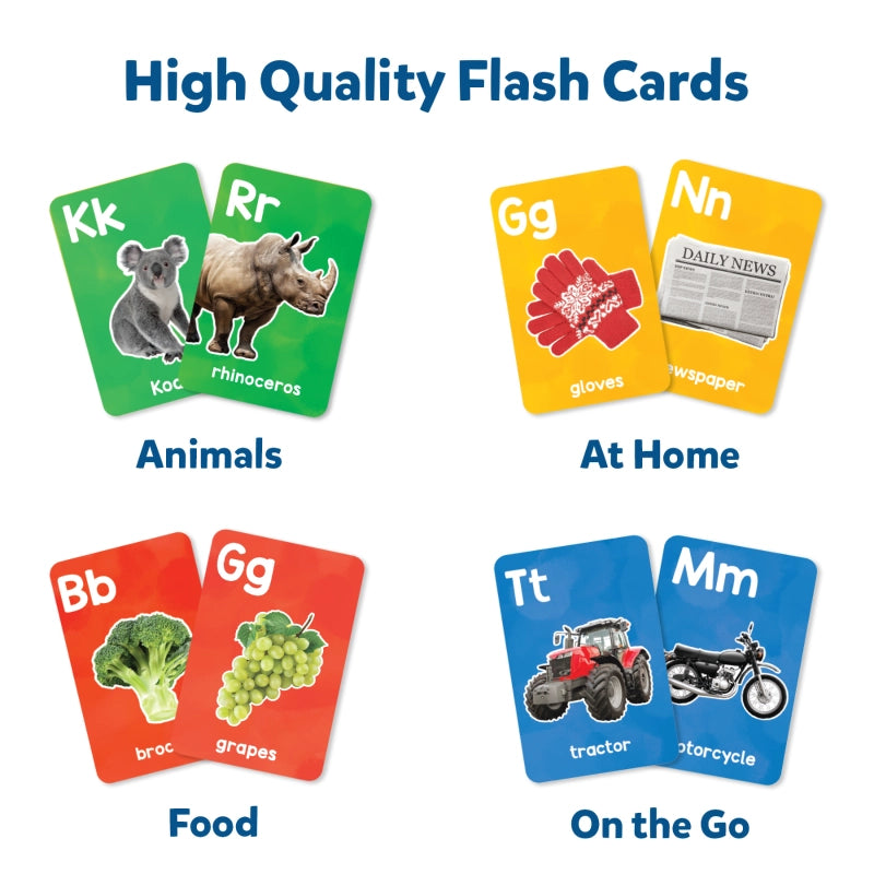 Flash Cards for toddlers: Letters & First 100 Words (ages 1-4)