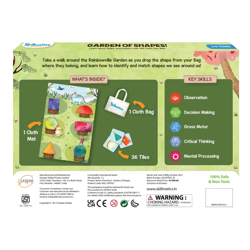 Garden of Shapes | Activity Play Mats (ages 3-6)