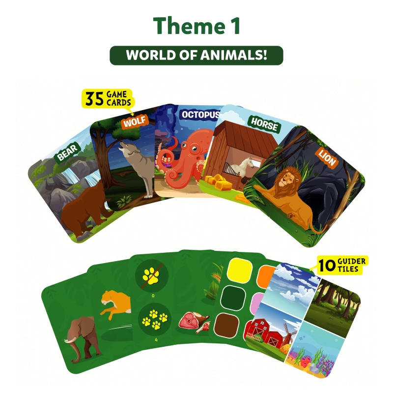 Guess in 10 Junior Mega Combo | Trivia card game (ages 3-6)