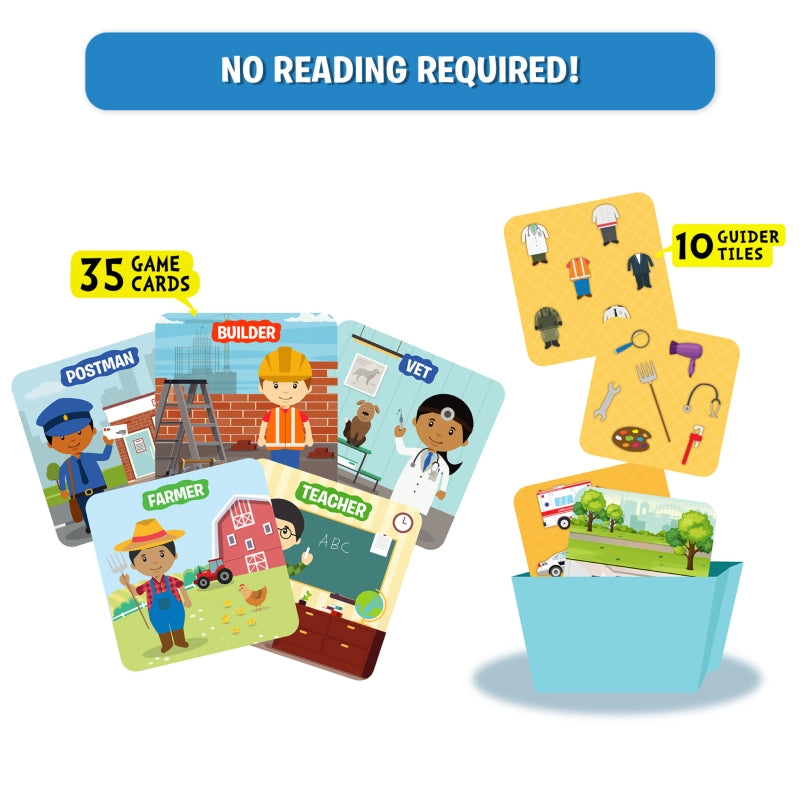 Guess in 10 Junior: Community Helpers | Trivia card game (ages 3-6)