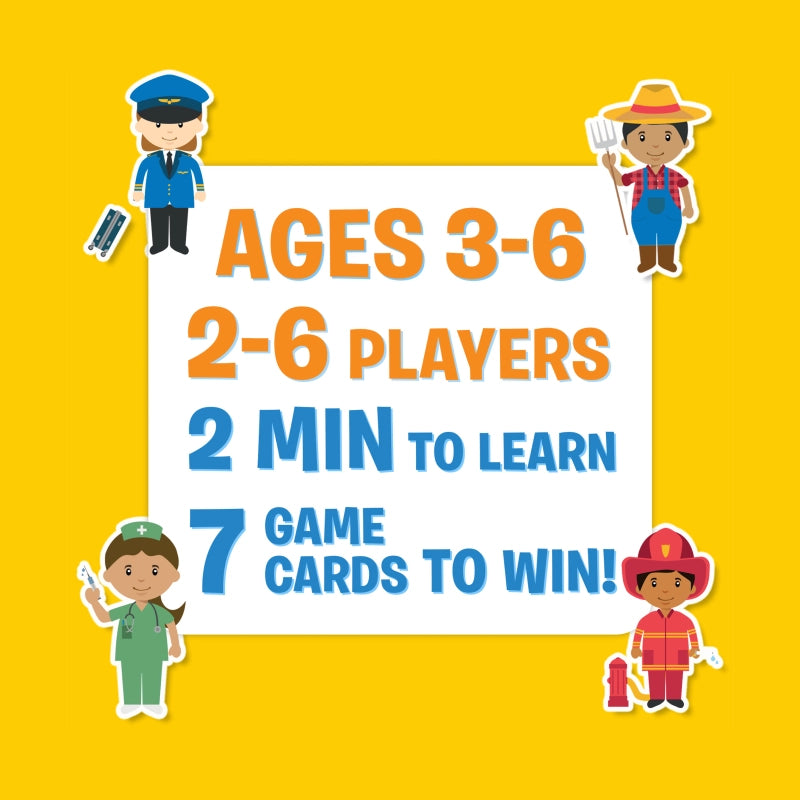 Guess in 10 Junior: Community Helpers | Trivia card game (ages 3-6)
