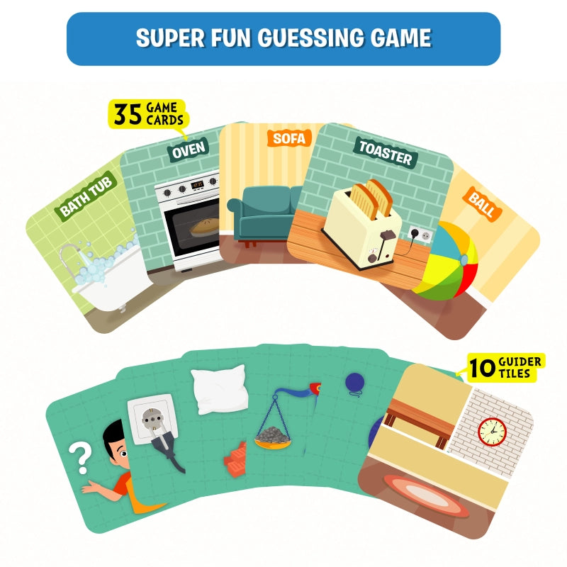 Guess in 10 Junior: Inside My House | Trivia card game (ages 3-6)