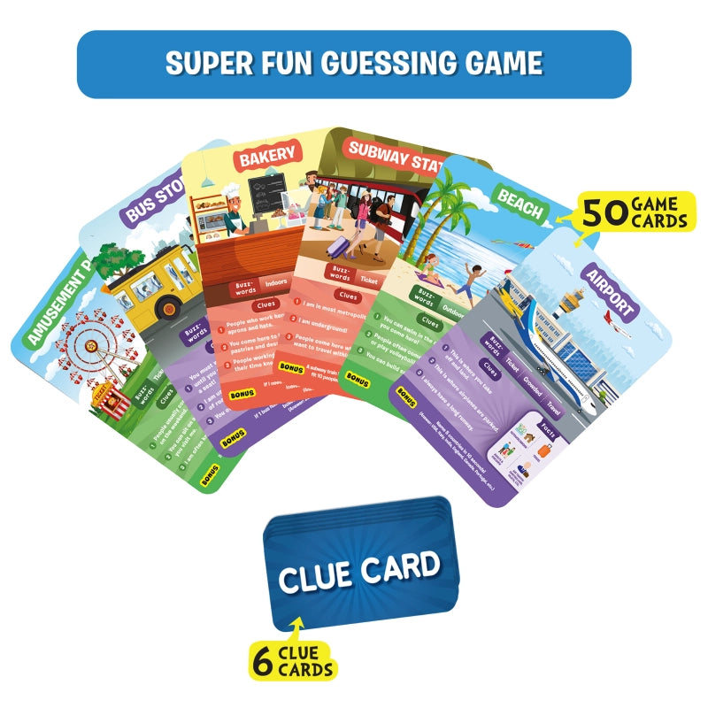 Guess in 10: All Around The Town | Trivia card game (ages 6+)