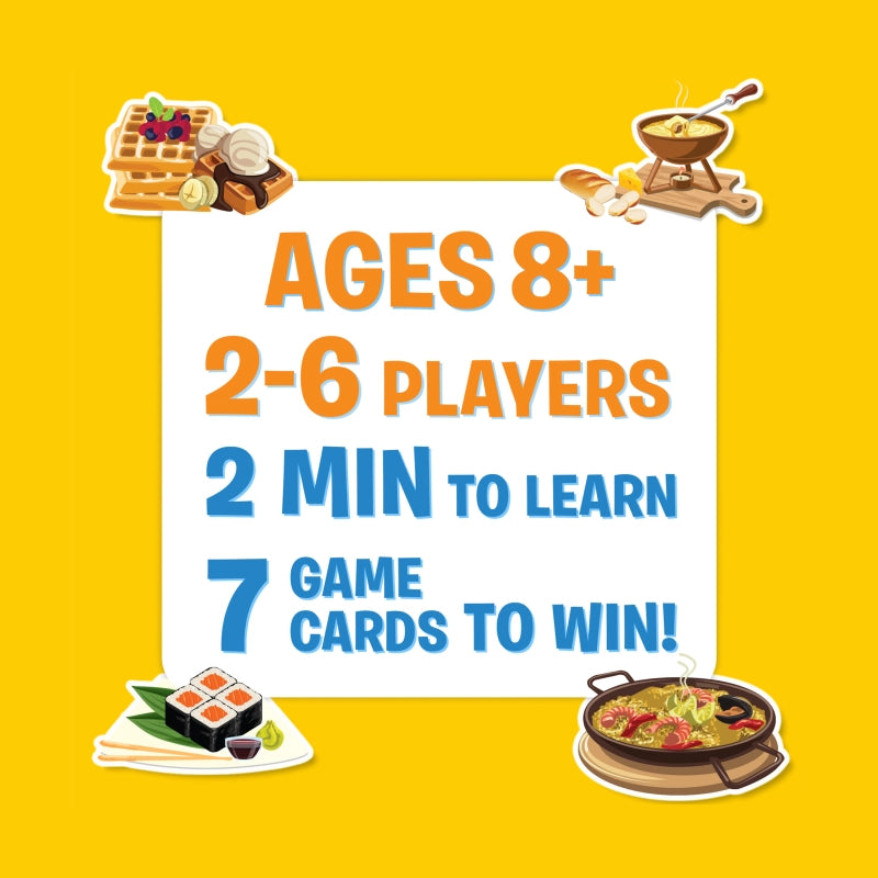 Guess in 10: Foods Around The World | Trivia card game (ages 8+)