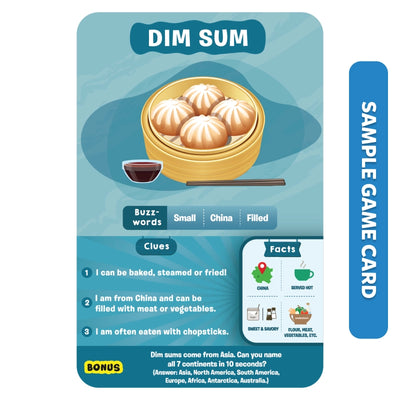 Bamboo steamer with steamed dim sum buns, dipping sauce, and chopsticks for Guess in 10 game